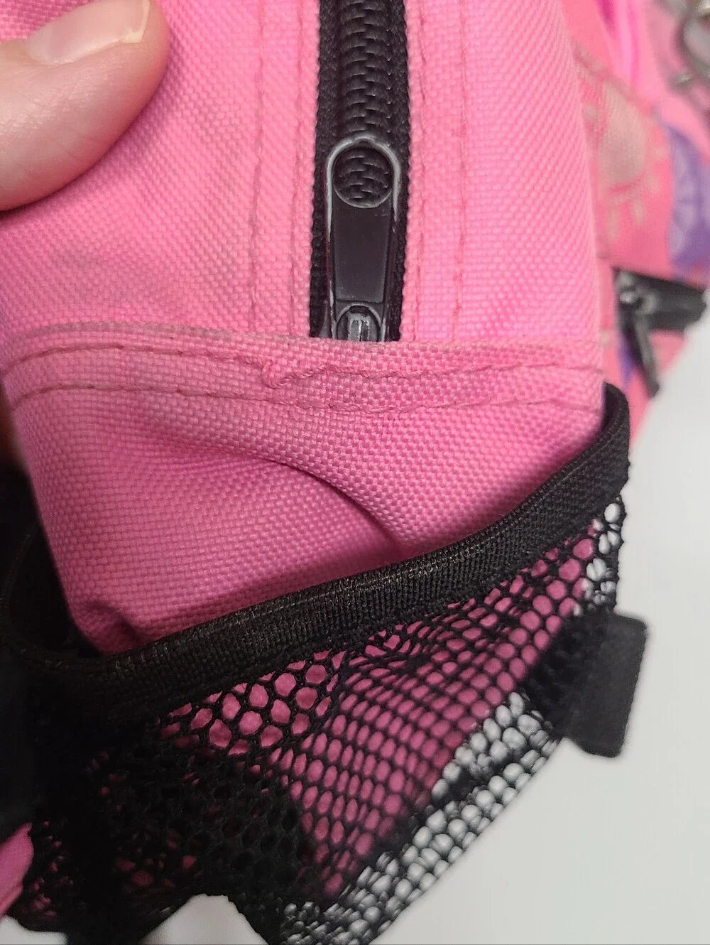Girls Pink Butterfly Backpack Kids School Bag with Heart Charm & Clear Pocket